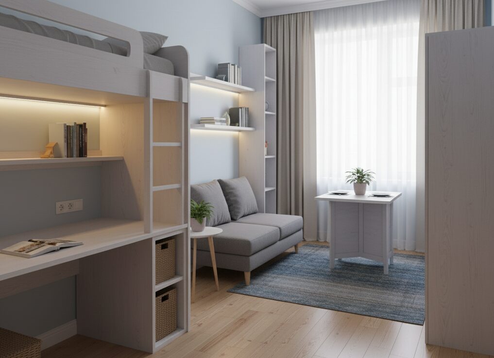 狭い部屋を広く見せる！家具の配置と選び方の魔法